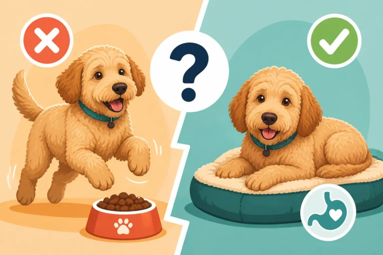 Whether a Labradoodle Should Rest After Eating