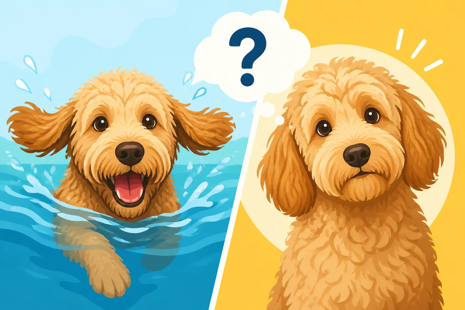 Whether Swimming Sets Off a Labradoodle's Ears