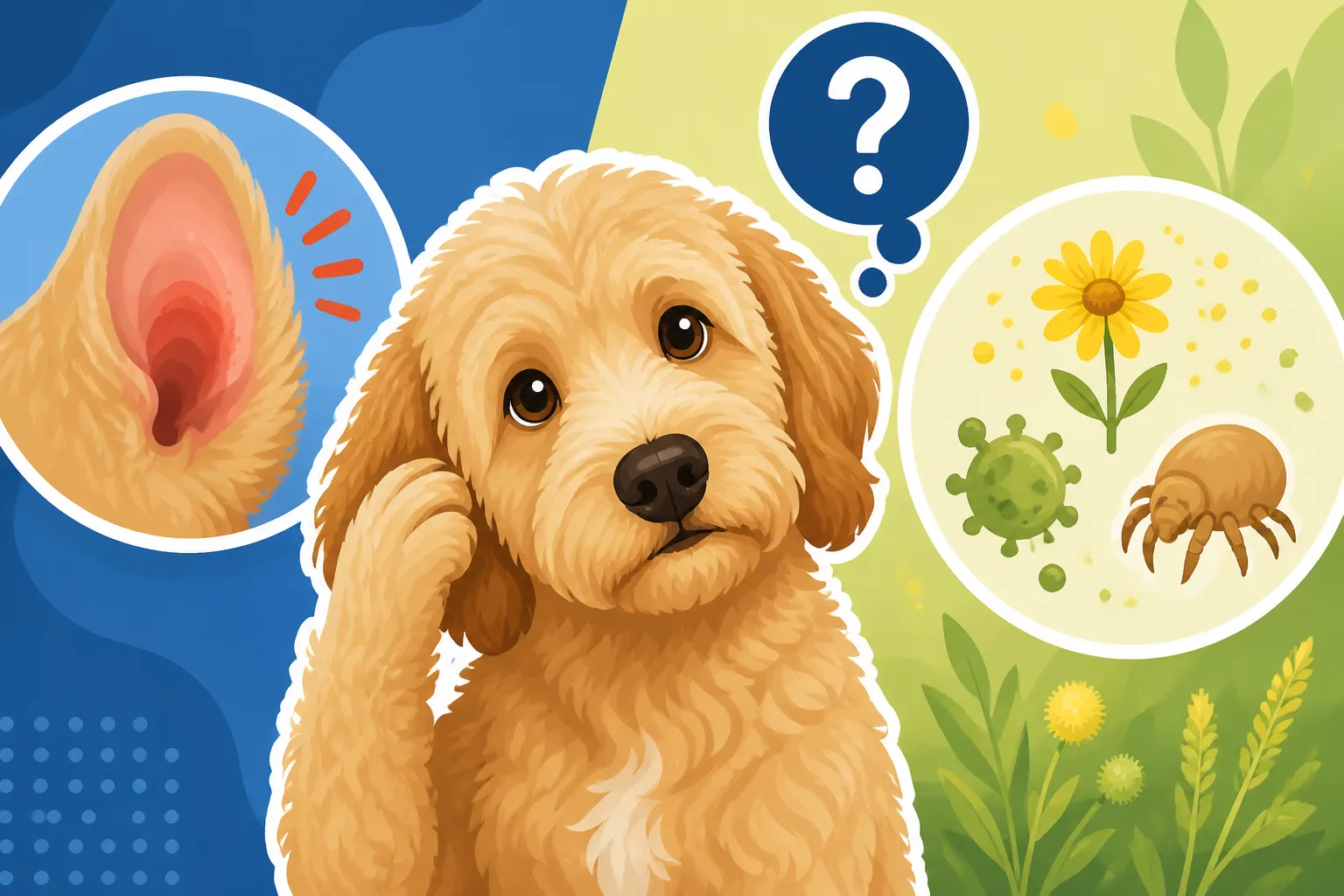 Whether Repeat Ear Infections Mean a Labradoodle Has Allergies