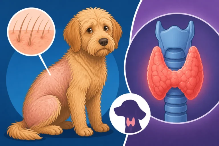 Thyroid Failure Behind a Labradoodle's Coat Loss