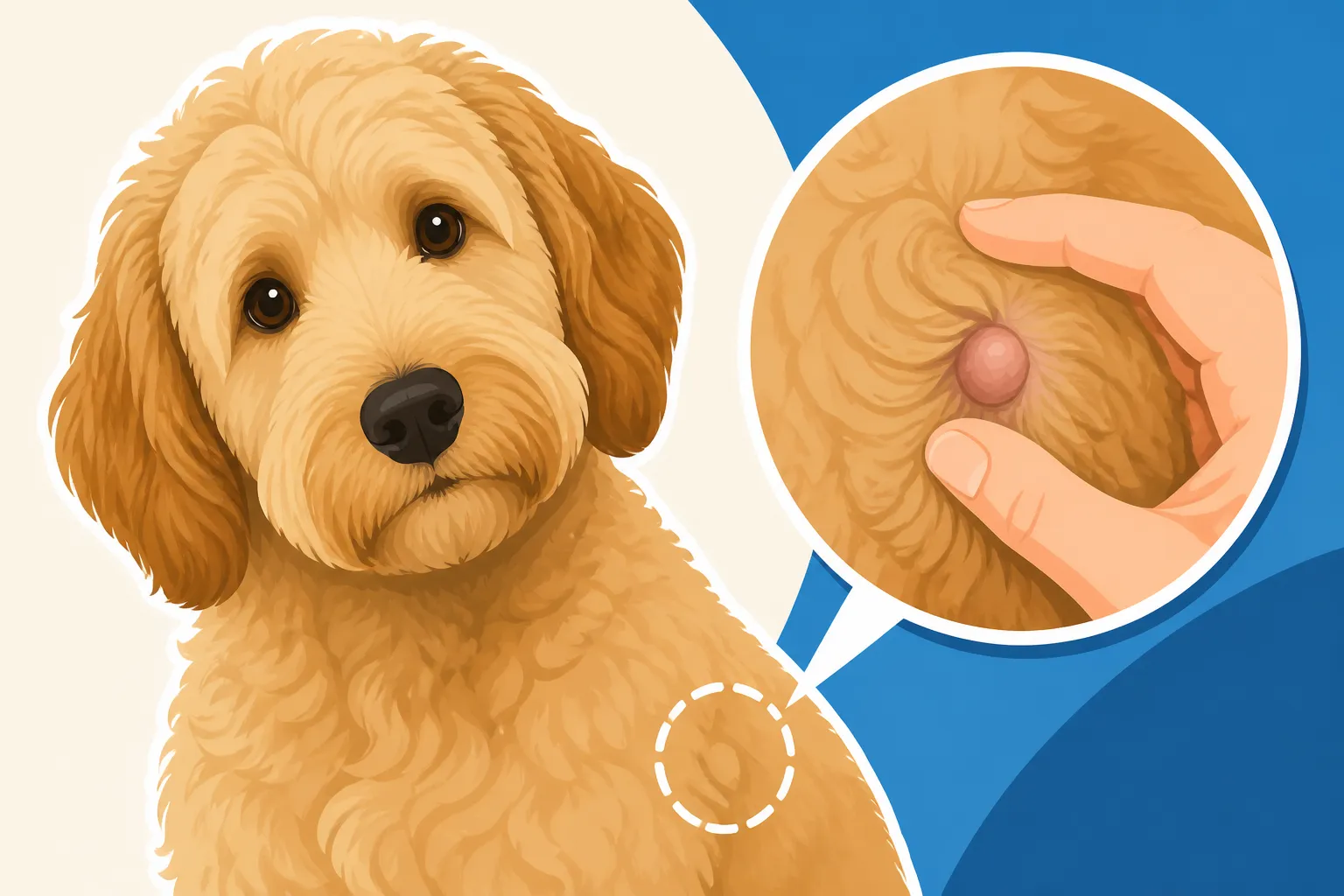 Whether a Lump Under a Labradoodle's Coat Gets Missed