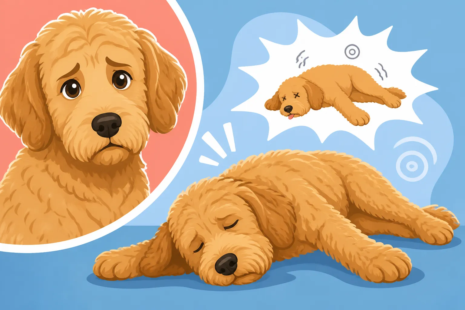 What a Labradoodle Collapse Episode Looks Like