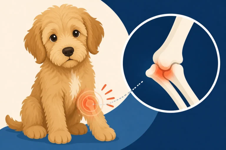 Elbow Dysplasia in a Labradoodle Puppy