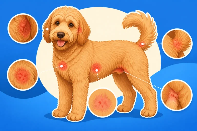 Where Sebaceous Adenitis Shows on a Labradoodle
