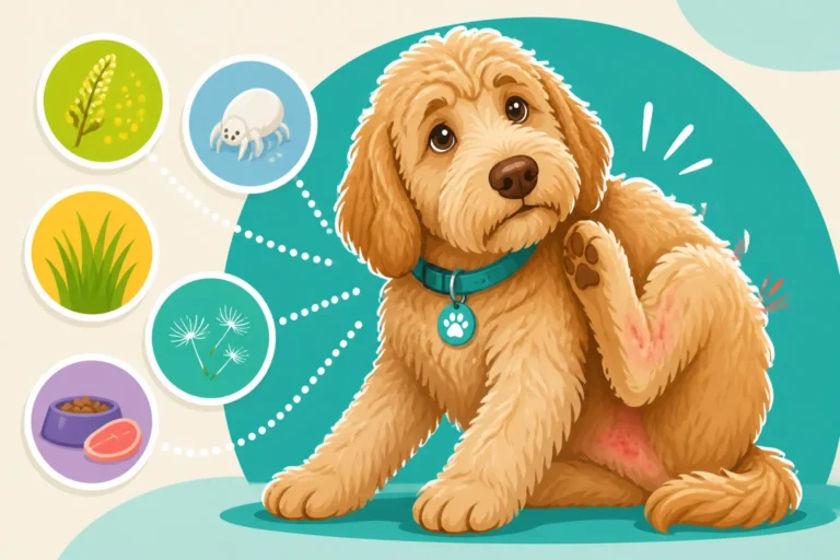 Allergies Behind a Labradoodle's Itching
