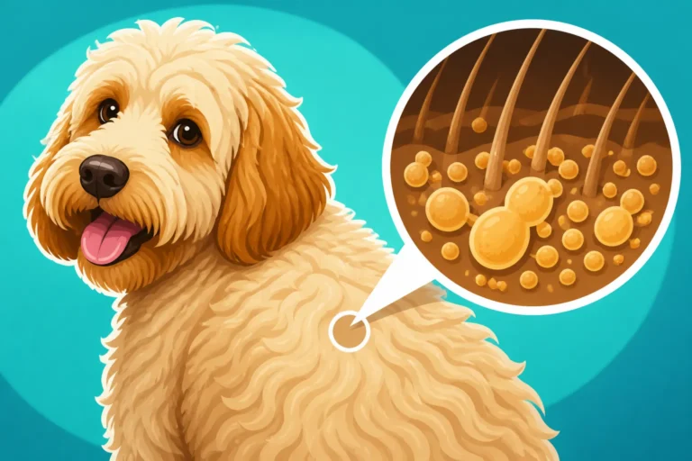 Yeast Trapped Under a Labradoodle's Coat
