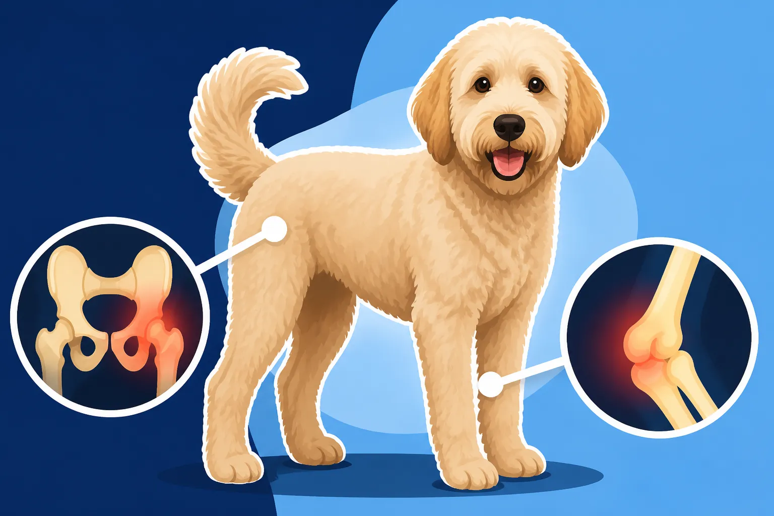 Hips and Elbows in a Sixty Pound Labradoodle
