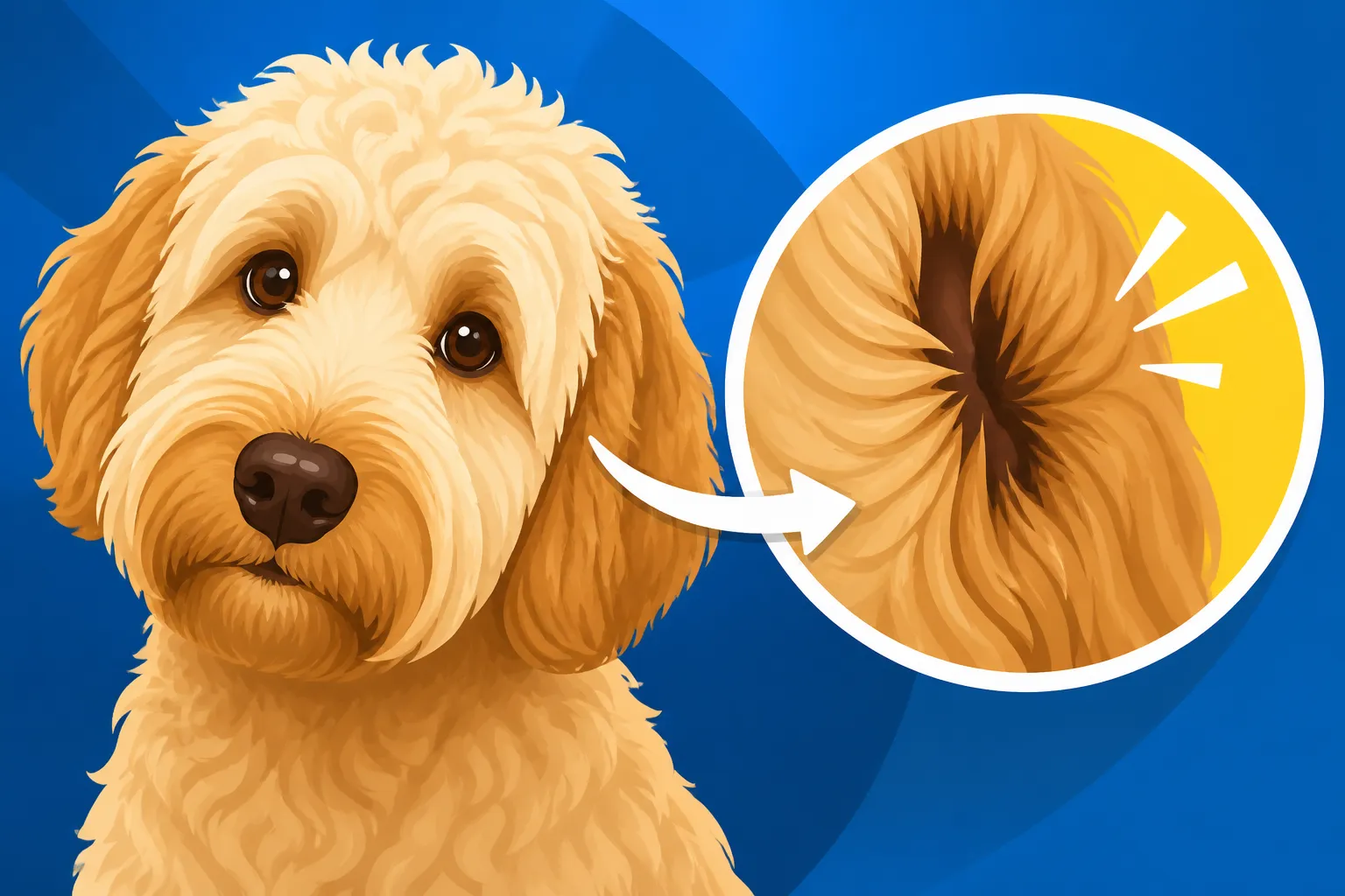 The Hair That Grows Where a Labradoodle's Ear Should Drain