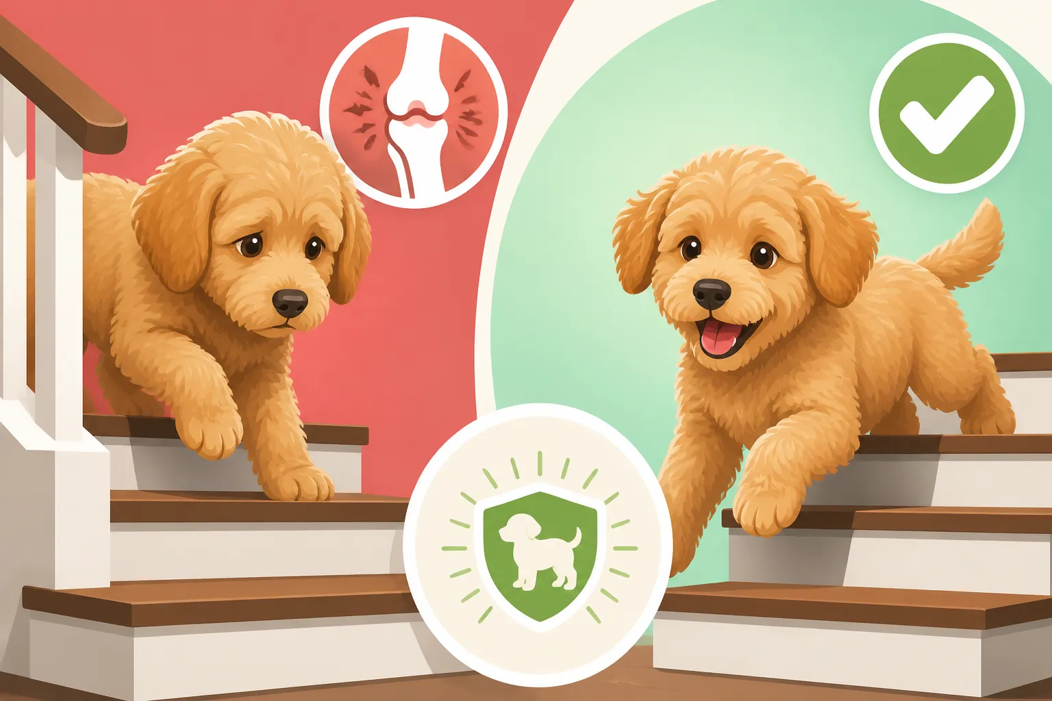 Whether Stairs Hurt a Labradoodle Puppy