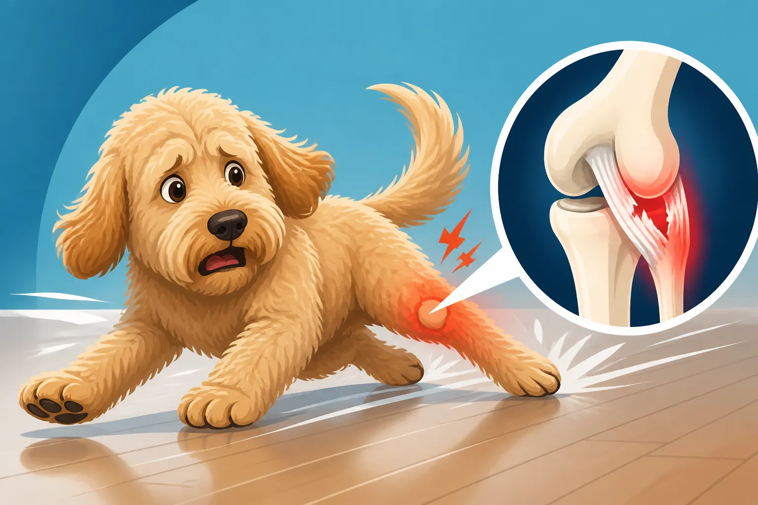 Torn Cruciates After a Labradoodle Skids
