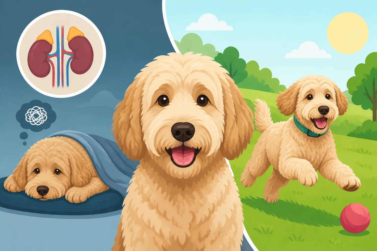 Whether an Addisonian Labradoodle Lives Normally