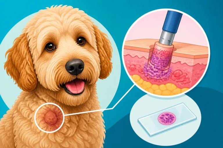 The Skin Biopsy That Confirms Adenitis in a Labradoodle