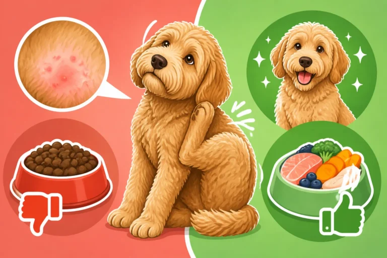 Whether Food Changes a Labradoodle's Itching