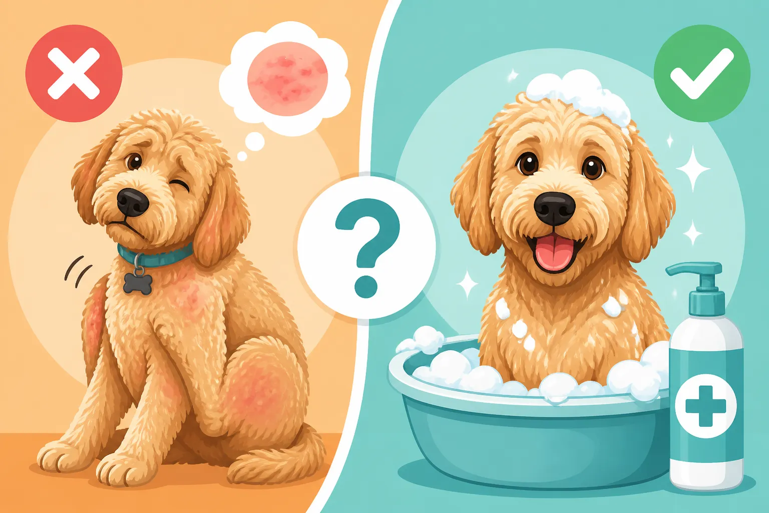 Whether a Labradoodle Needs Medicated Baths