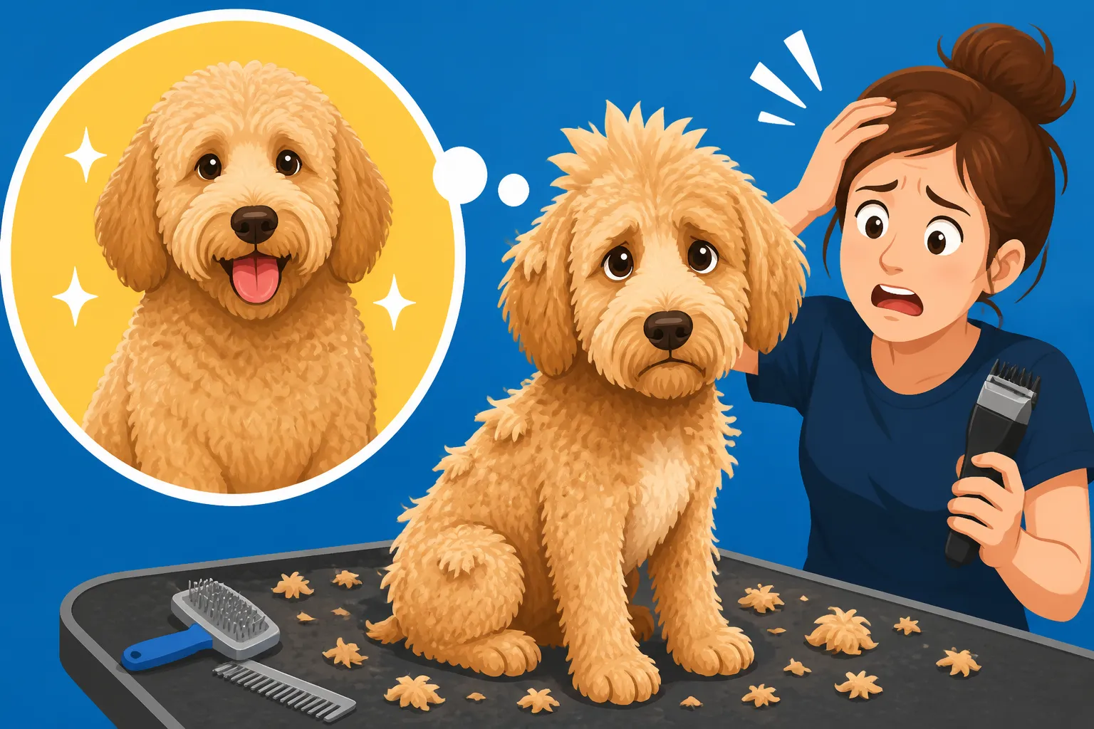 Whether Home Grooming a Labradoodle Ends Badly