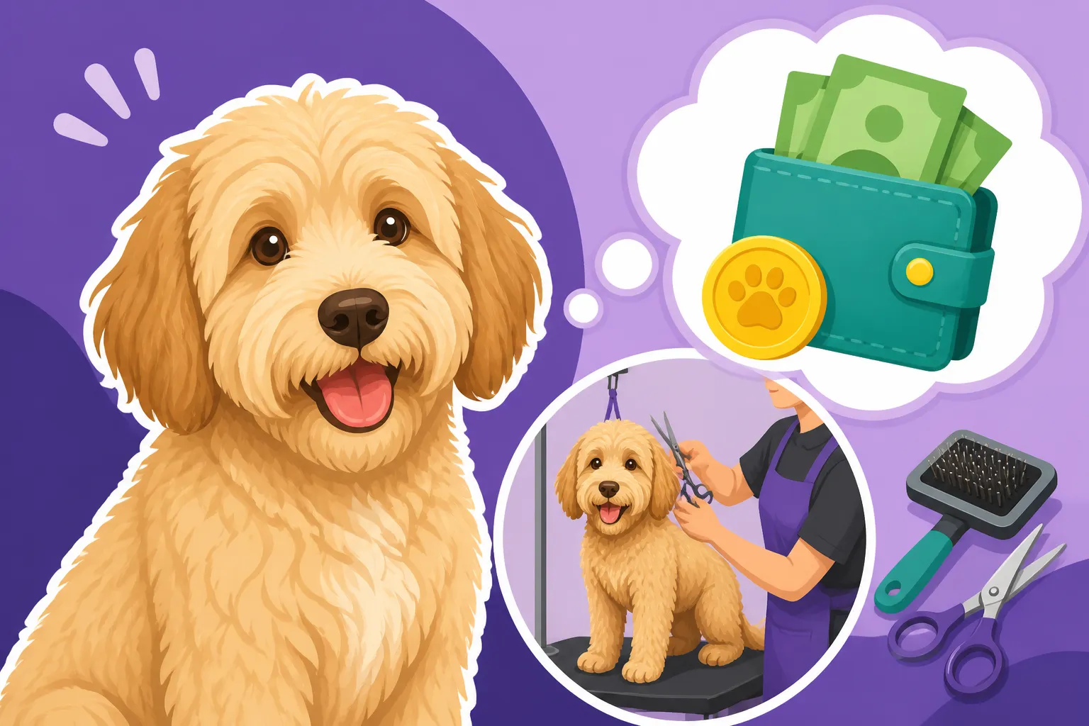 What a Labradoodle's First Puppy Trim Costs