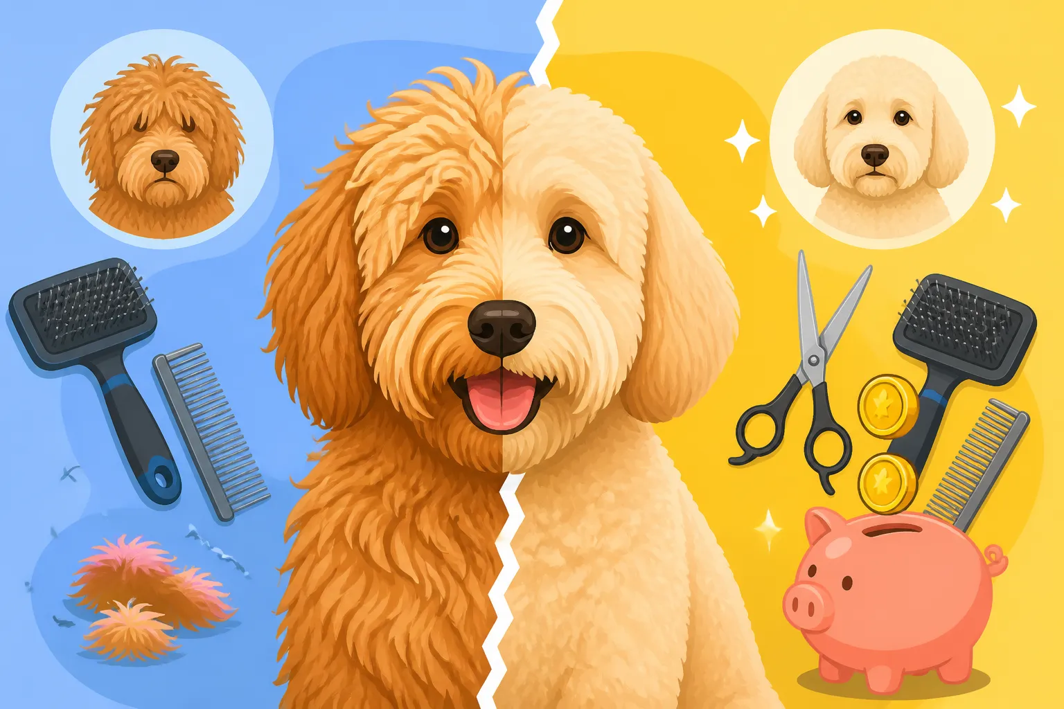 Whether a Labradoodle's Coat Change Doubles the Grooming Bill