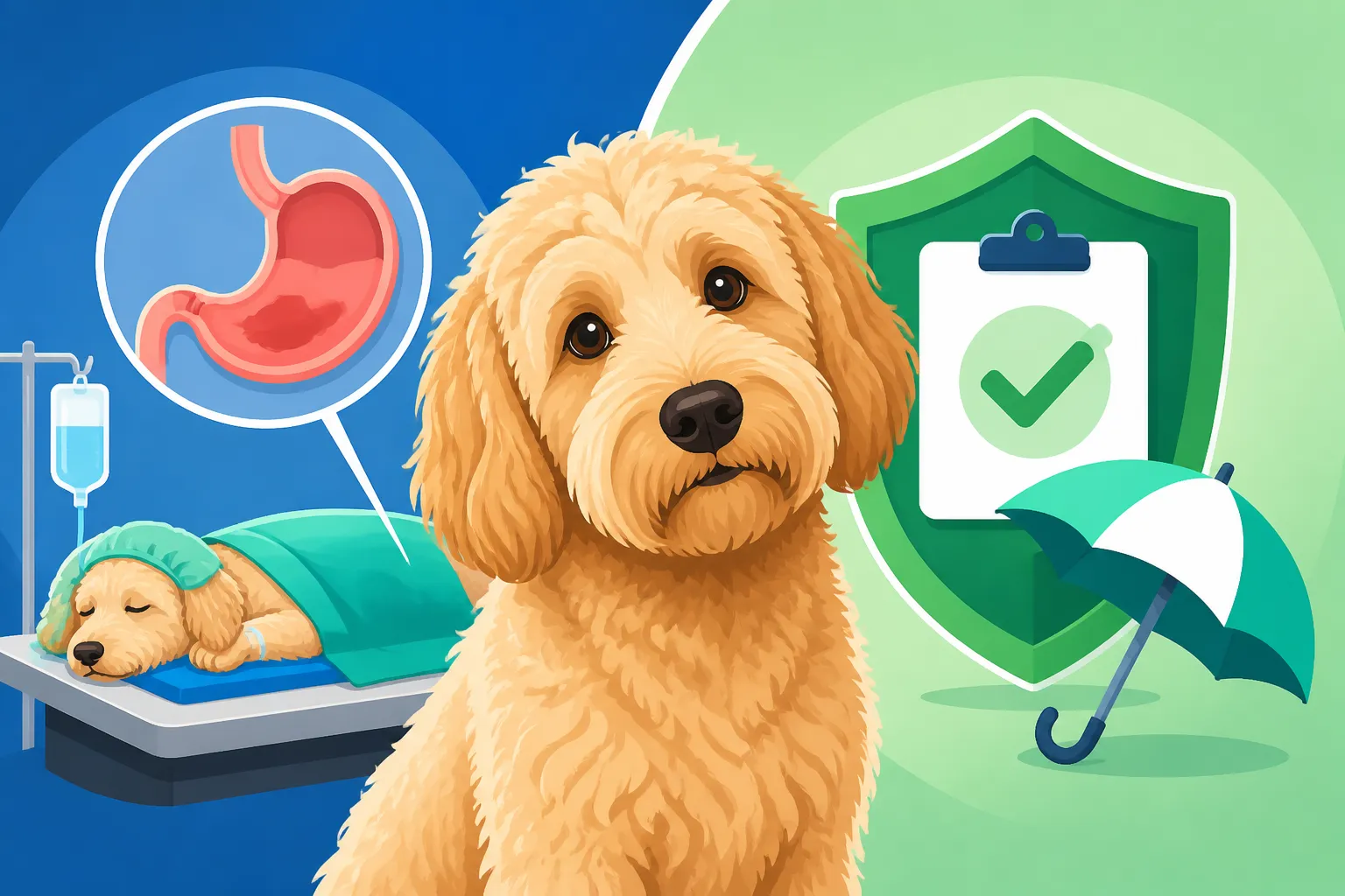 Whether Bloat Surgery Is Covered on a Labradoodle Policy
