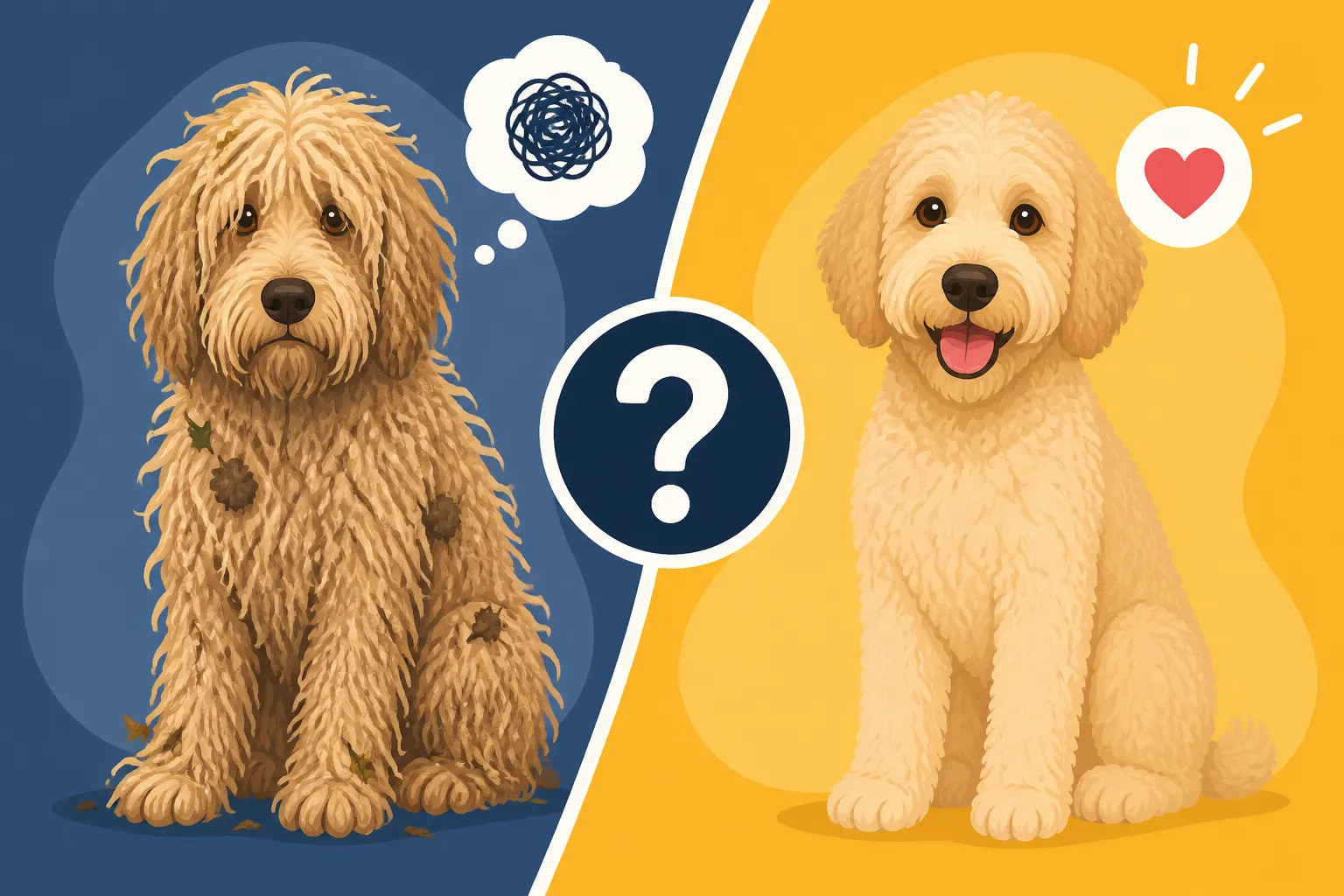 Whether a Surrendered Labradoodle Comes Matted