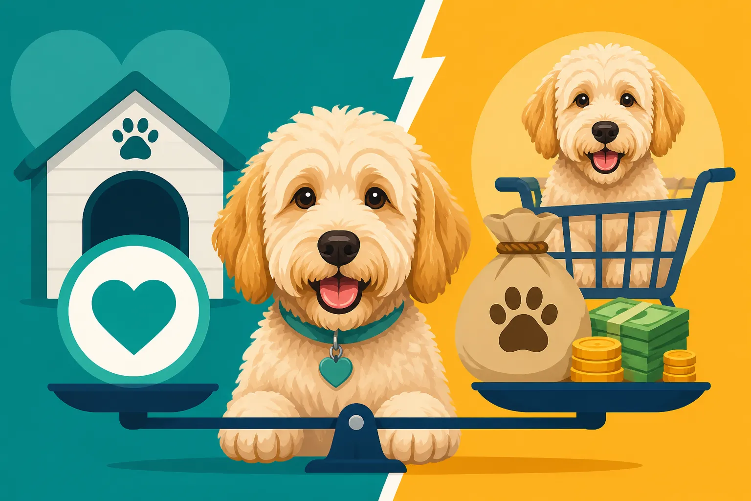 Whether a Rescued Labradoodle Works Out Cheaper