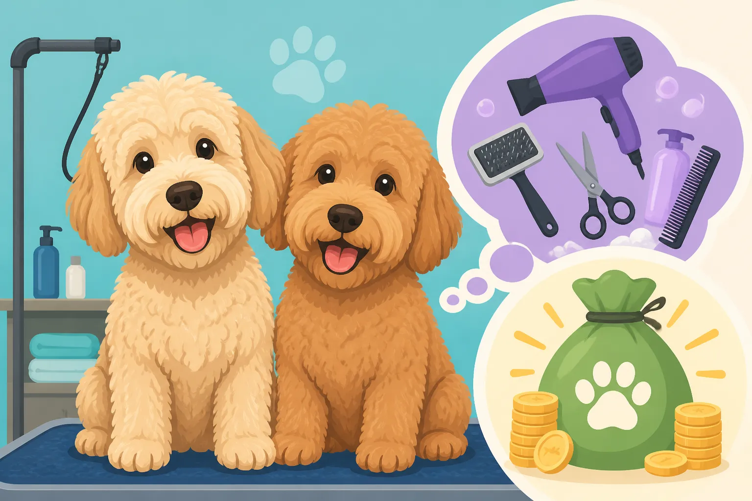 What a Second Labradoodle Adds to the Grooming Bill