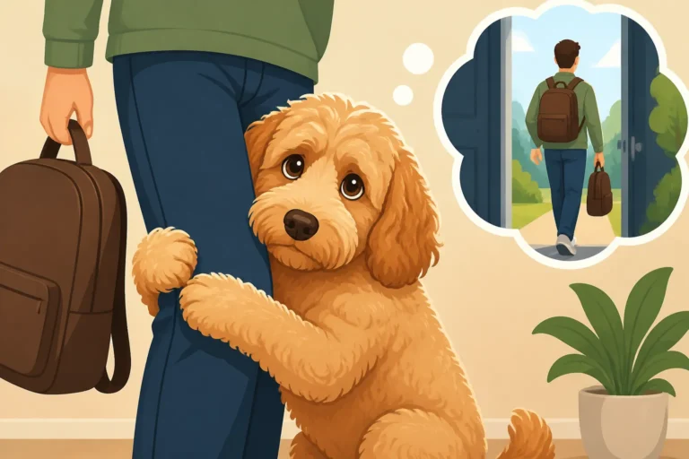 The Velcro Labradoodle That Cannot Be Left