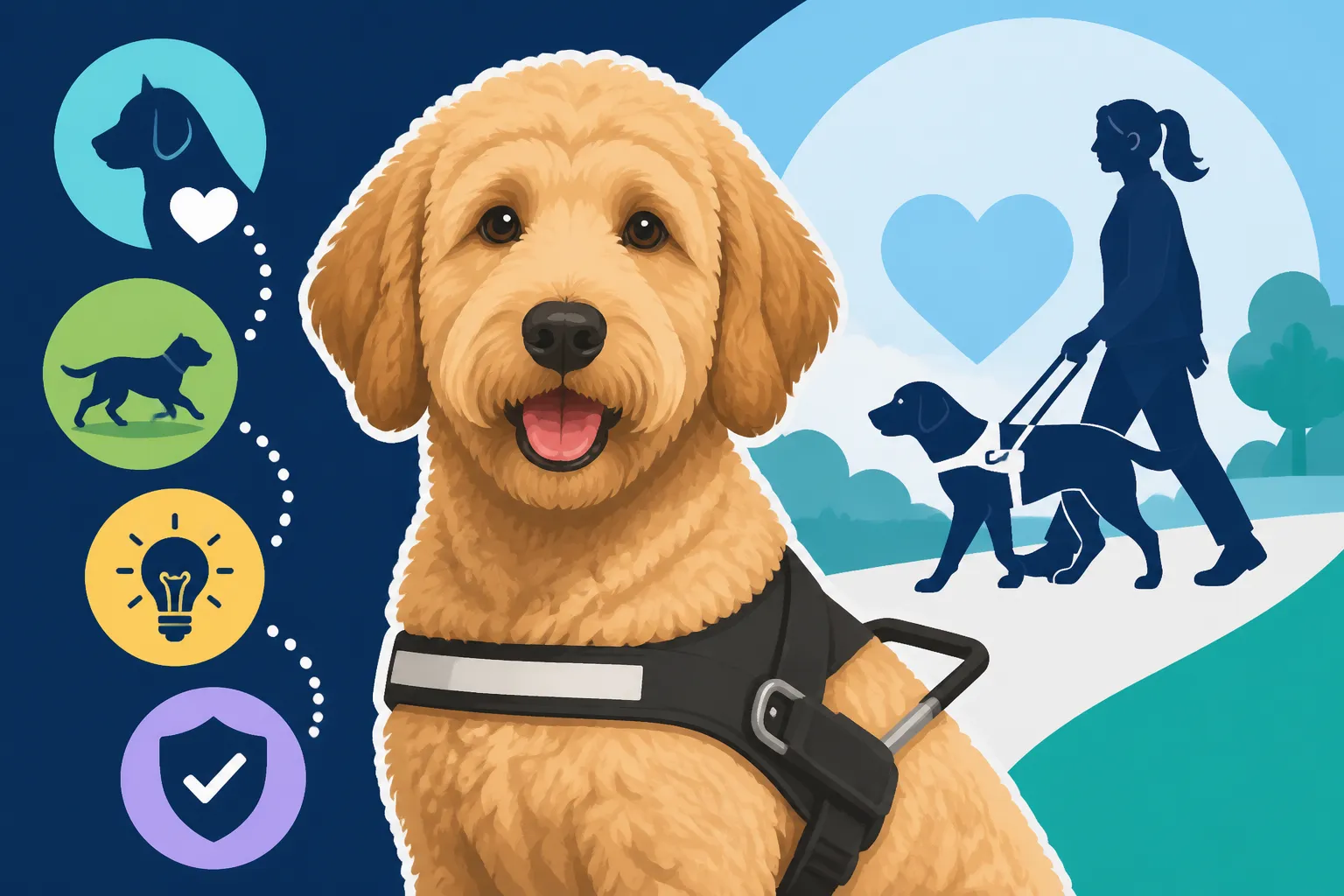 What Guide Dog Schools Look For in a Labradoodle