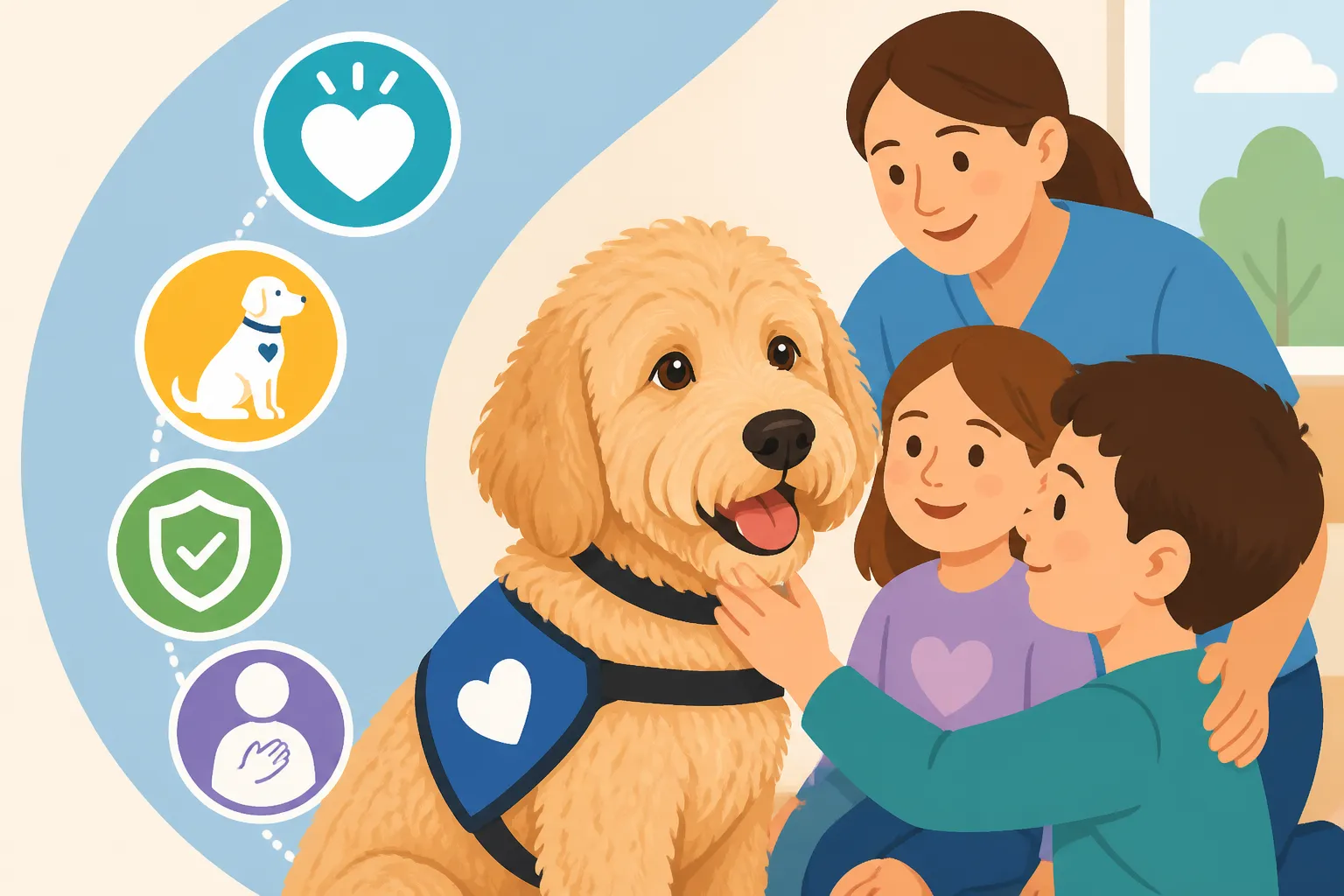 What a Therapy Dog Visit Asks of a Labradoodle