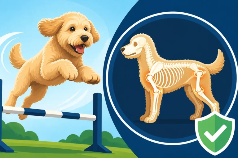 Whether a Labradoodle's Frame Holds Up to Jumping