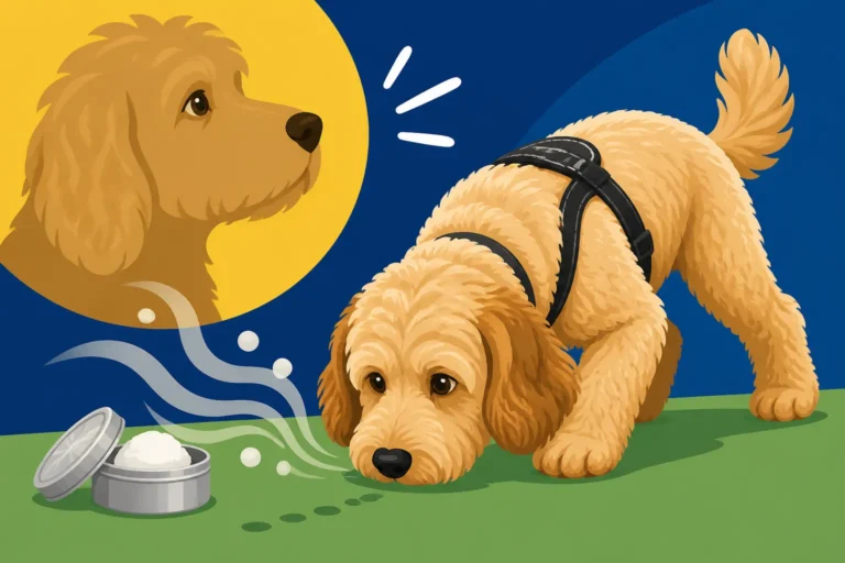 Whether a Labradoodle Has the Nose for Scent Work