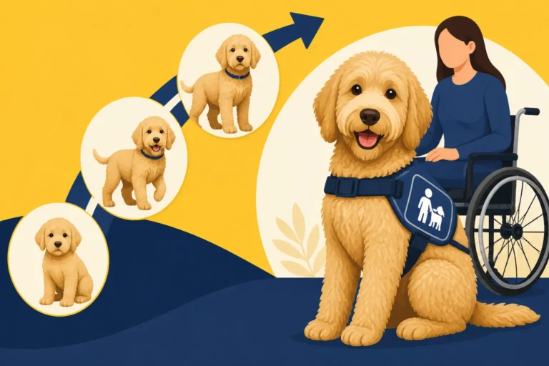 The Age a Service Labradoodle Starts Formal Work