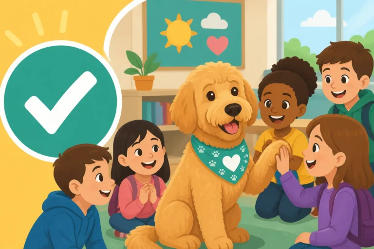 Whether a Labradoodle Visits Schools Well