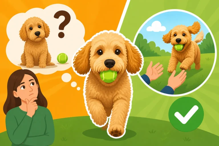 Whether a Labradoodle Brings the Ball Back