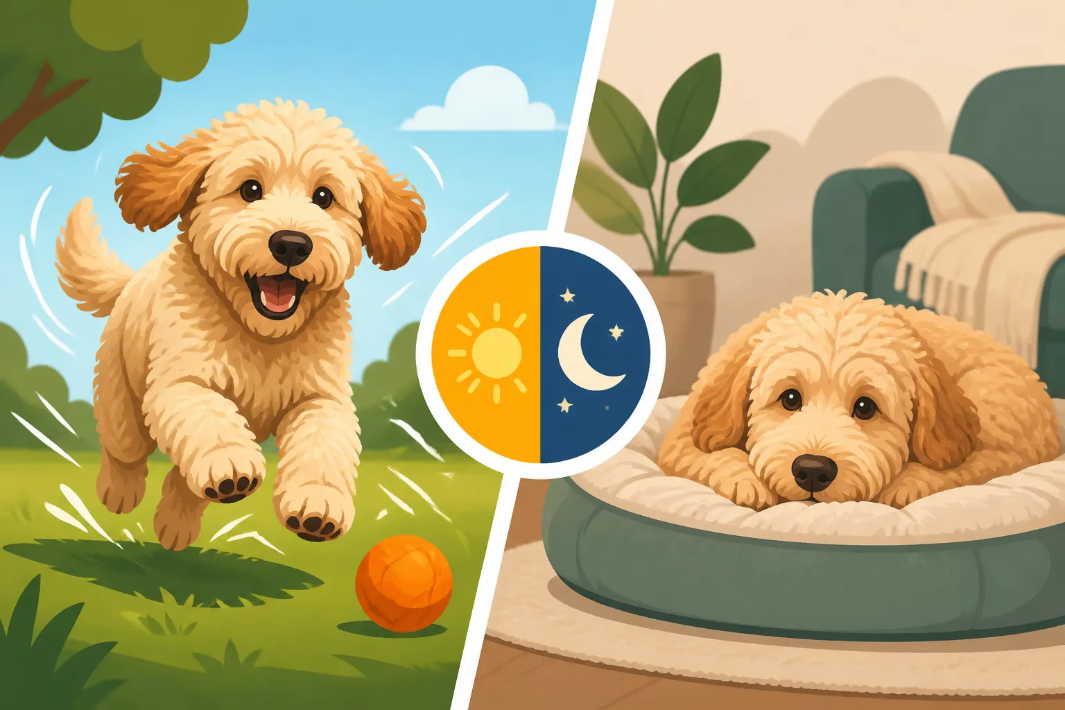 Whether a Labradoodle Ever Truly Settles Down