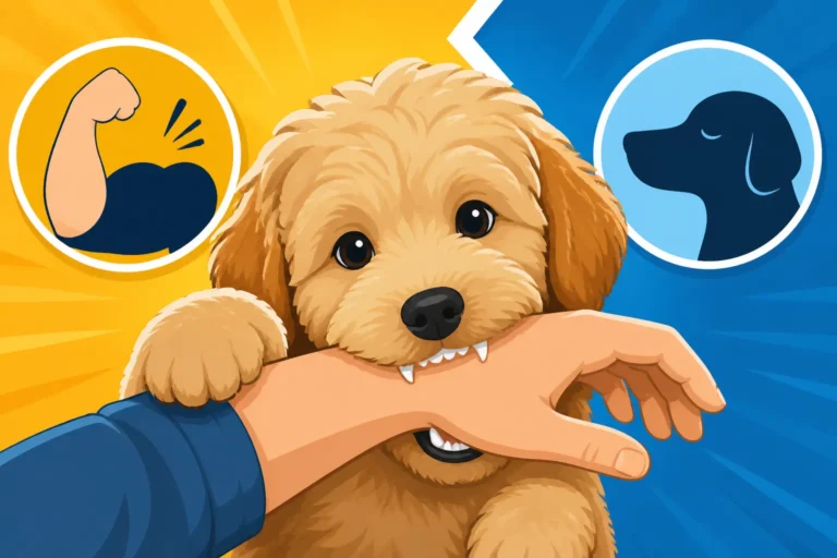 Whether a Labradoodle Puppy Bites Harder Than Most
