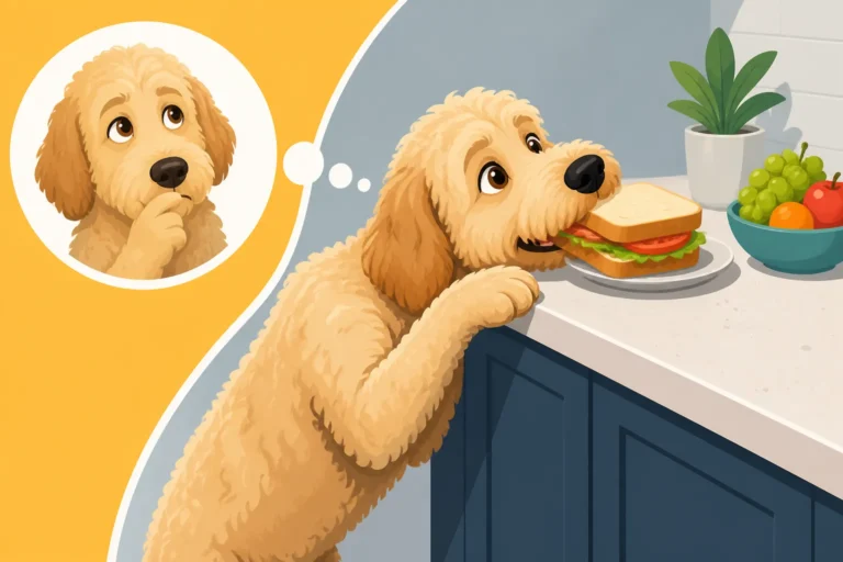 Whether a Labradoodle Steals Food Off the Counter