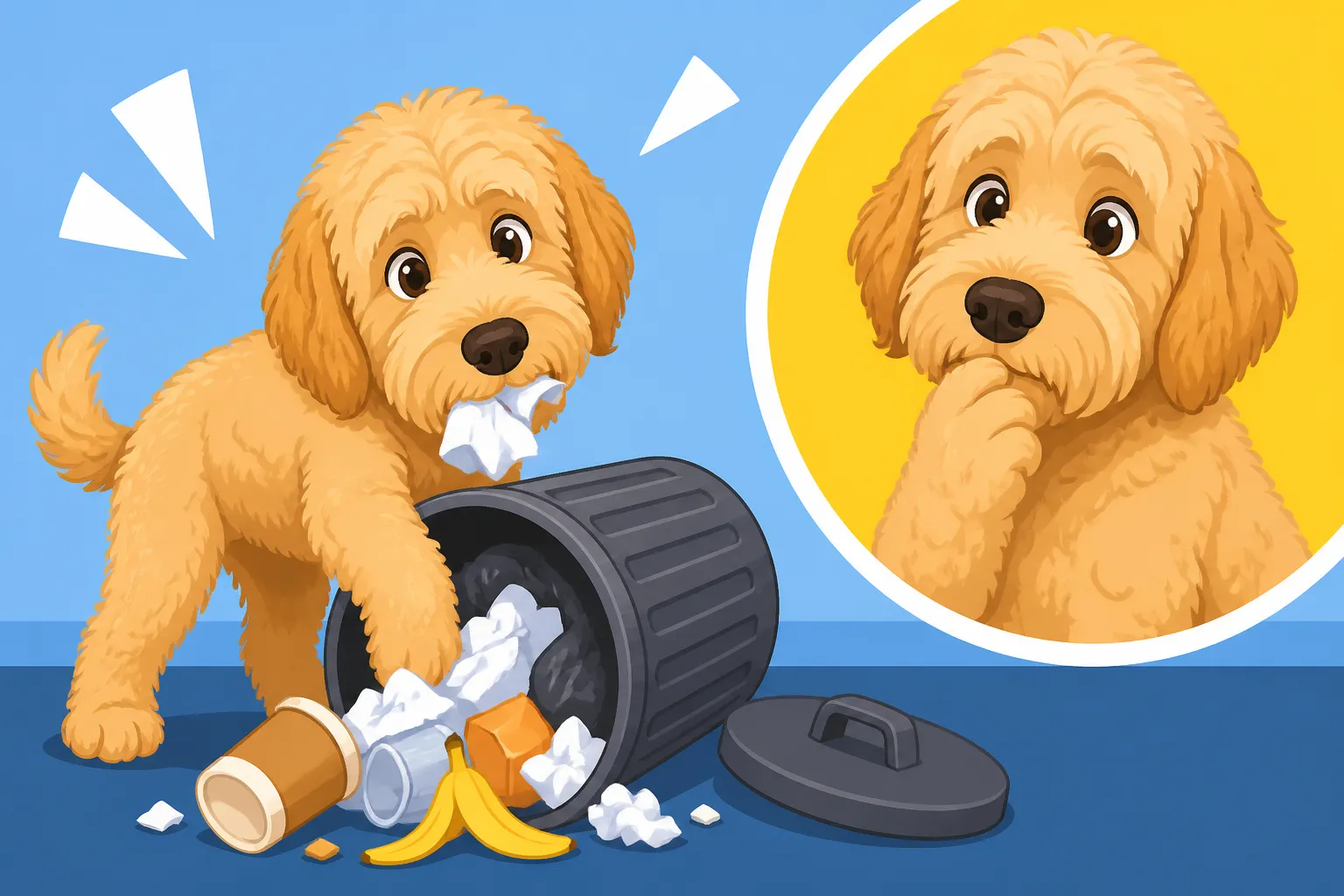 Whether a Labradoodle Raids the Trash