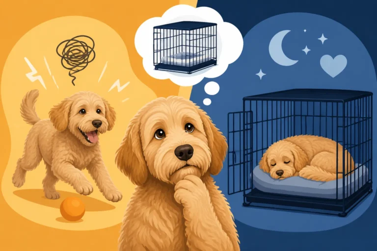 Whether a Crate Helps a Labradoodle Switch Off