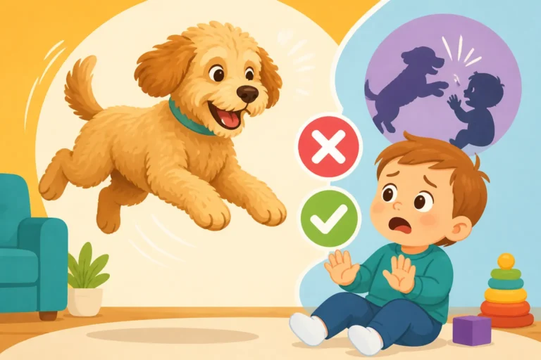 Whether a Labradoodle Is Too Bouncy for a Toddler
