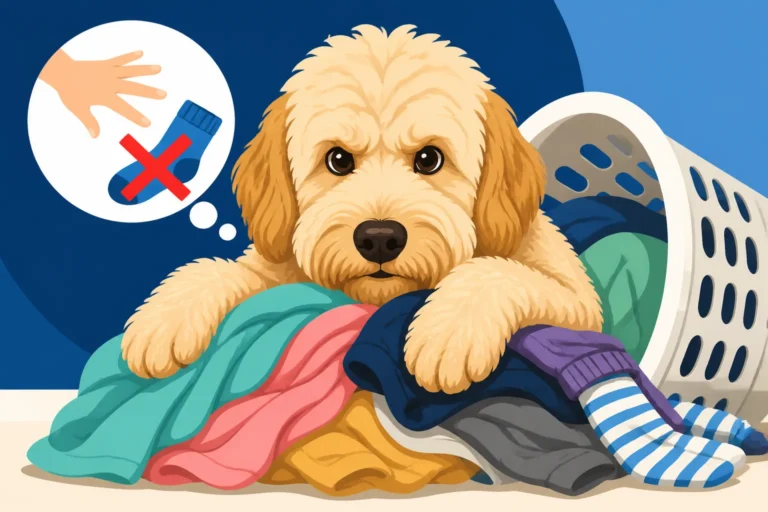 Whether a Labradoodle Guards Its Stolen Laundry
