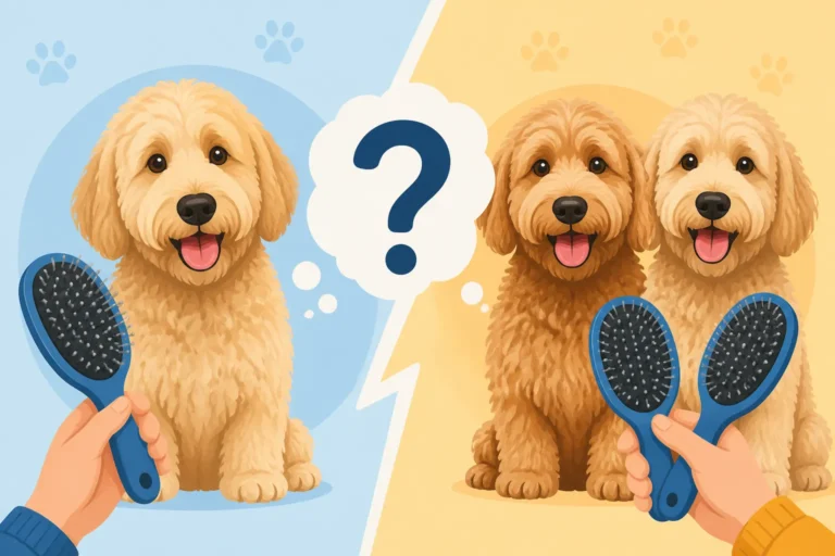 Whether Two Labradoodles Double the Brushing