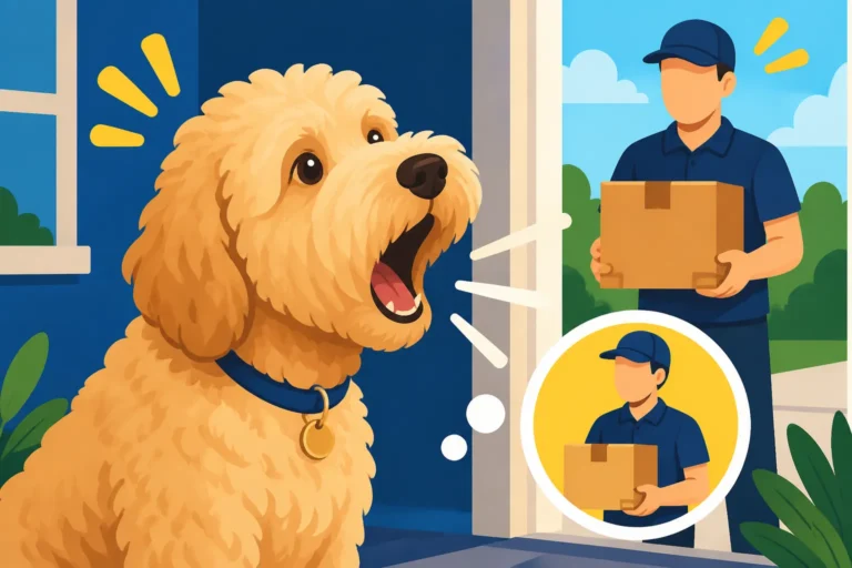 Whether a Labradoodle Announces Every Delivery