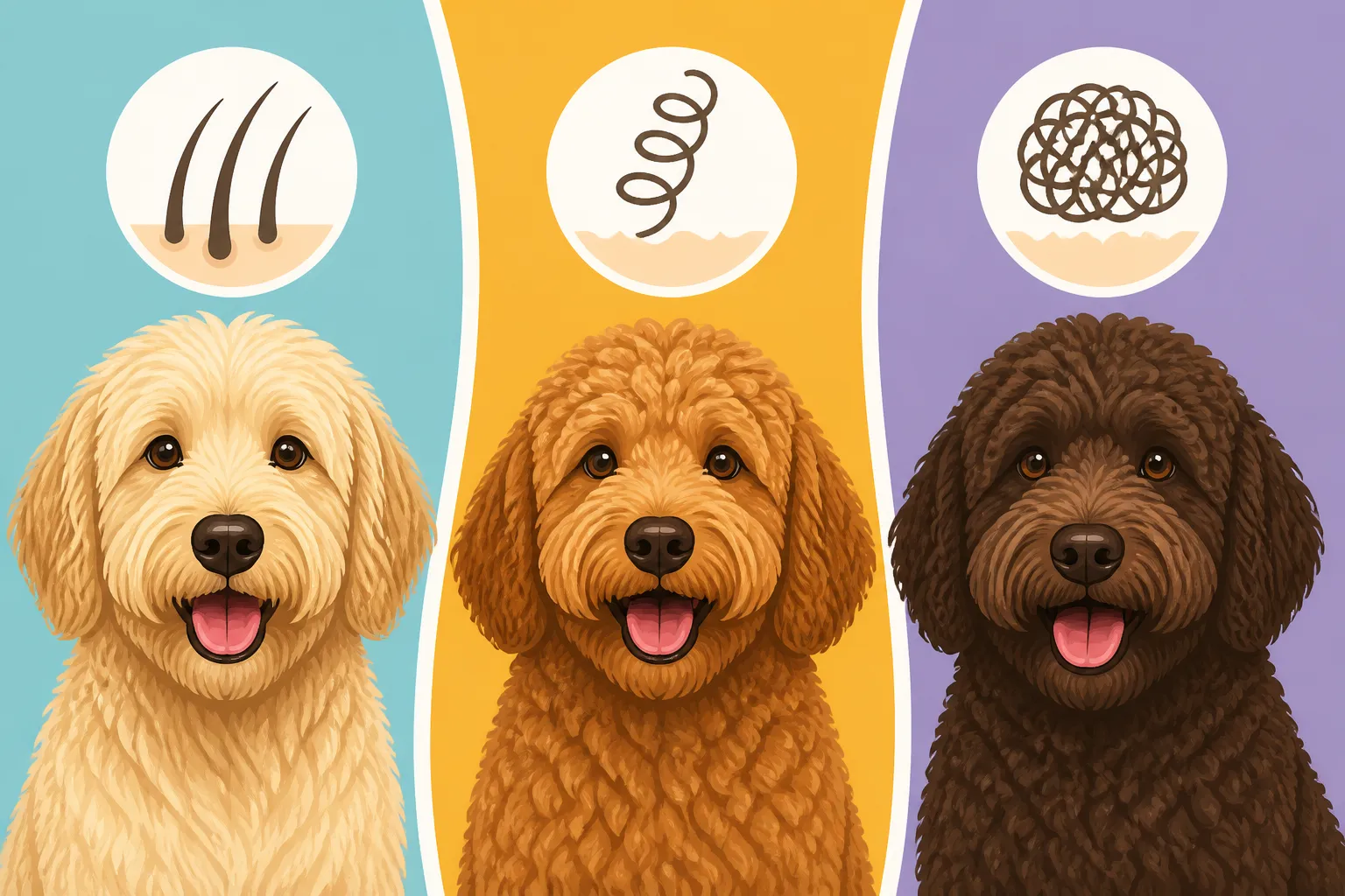 The Three Labradoodle Coats: Hair, Fleece and Wool