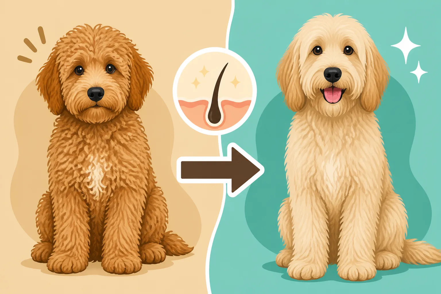 The Coat Change That Hits a Labradoodle at Nine Months