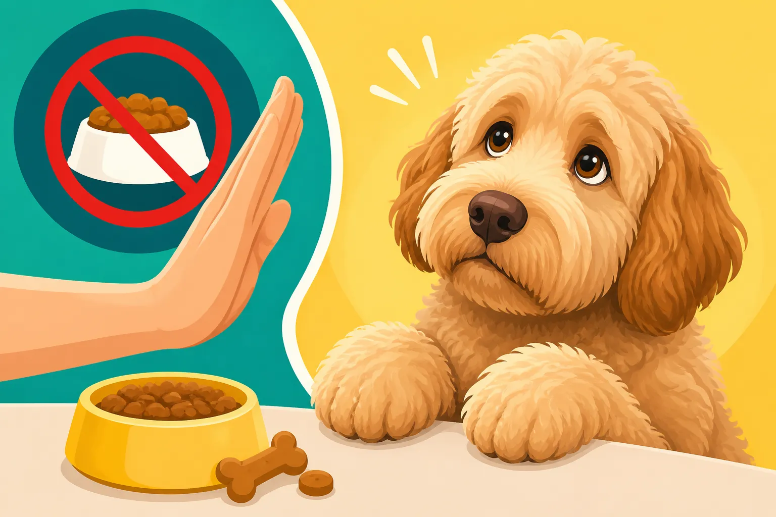 Keeping Weight Off a Labradoodle That Begs