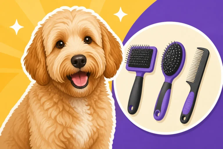 The Line Brushing a Labradoodle Coat Needs