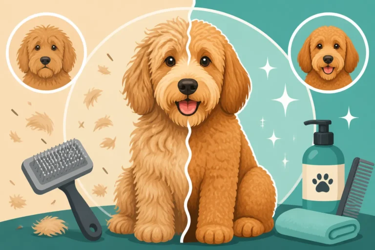 Getting a Labradoodle Through Its Coat Change