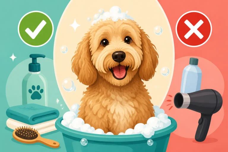 Washing a Labradoodle Without Wrecking the Coat