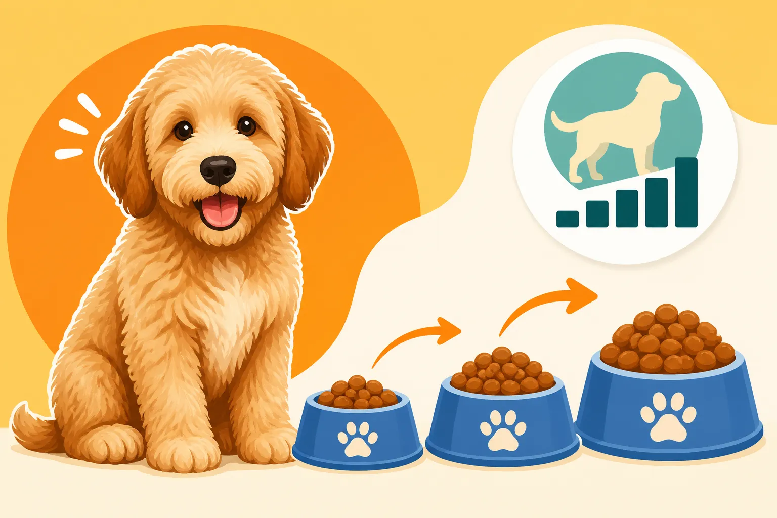 How Much a Growing Labradoodle Should Eat