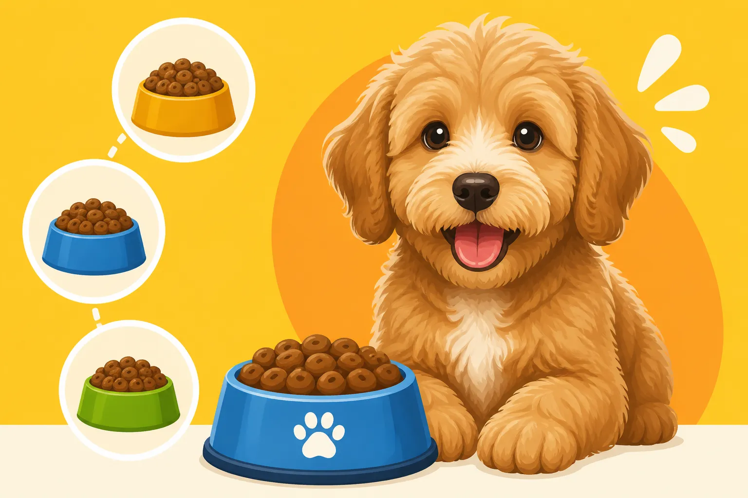 The Meals a Labradoodle Puppy Needs Each Day